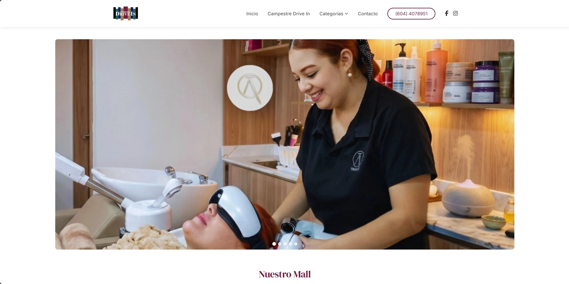 Sitio web Campestre Drive In